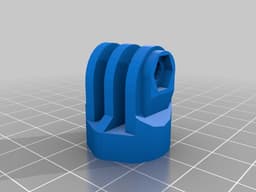 CR10sPRO GoPRO adapter, with optional Logitech C170 mount 3d model