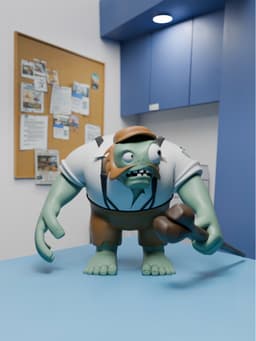 Gargantaur PVZ Plant vs Zombie 3d model