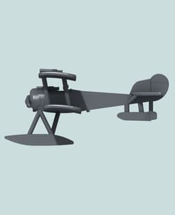 1:144 Sopwith Baby 3d model