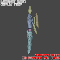HardLight Mercy Cosplay Staff Overwatch 3d model