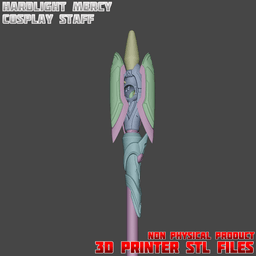 HardLight Mercy Cosplay Staff Overwatch 3d model