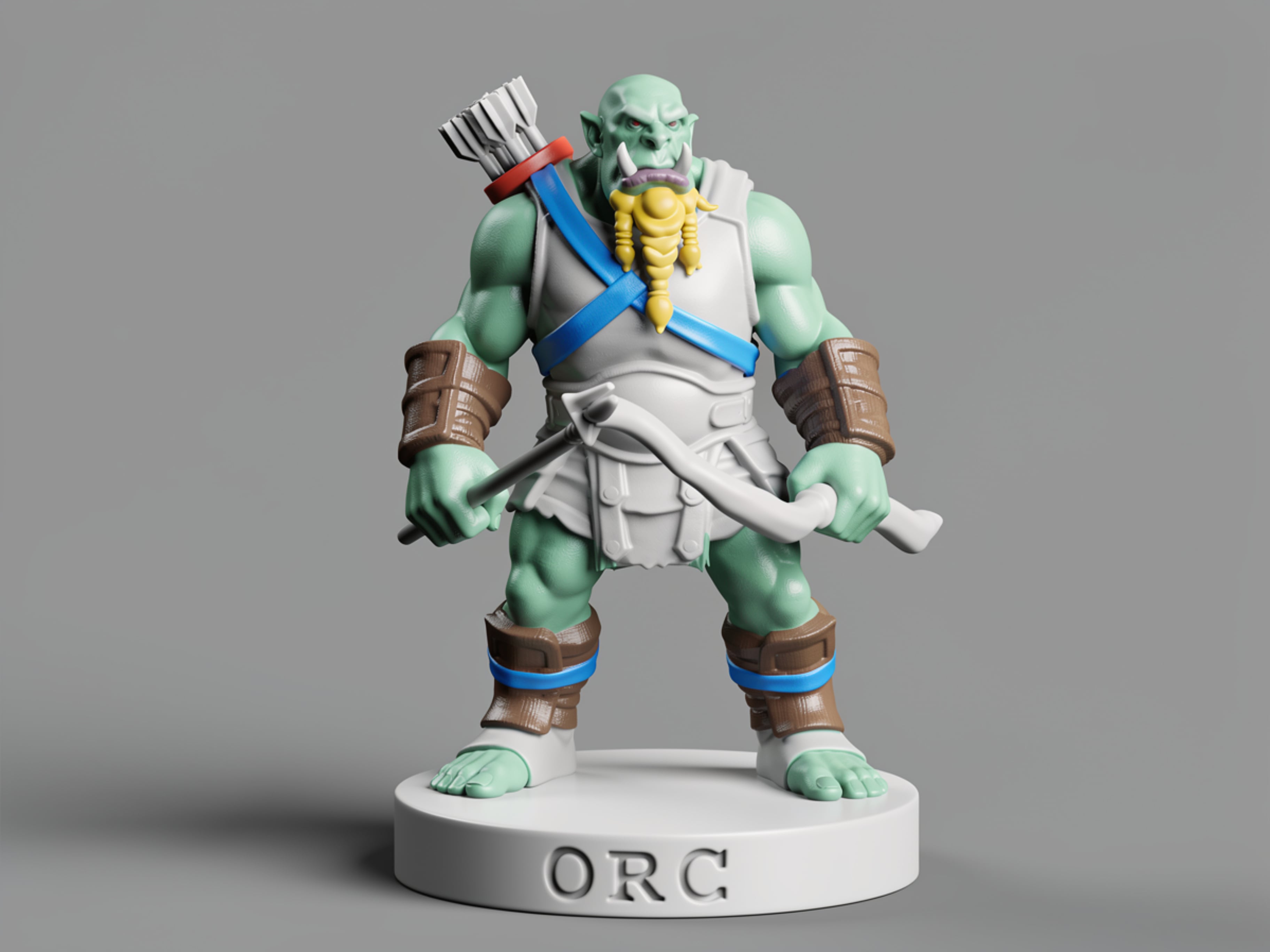 Orc with bow 3d model