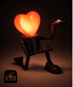 Heart Bulb Buddy / Tealight Holder 3d model