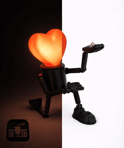 Heart Bulb Buddy / Tealight Holder 3d model
