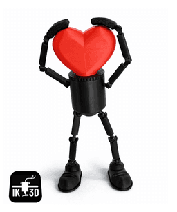 Heart Bulb Buddy / Tealight Holder 3d model