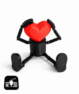 Heart Bulb Buddy / Tealight Holder 3d model