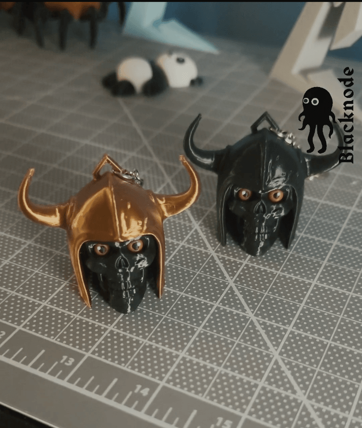 Knight Head Keychain 3d model