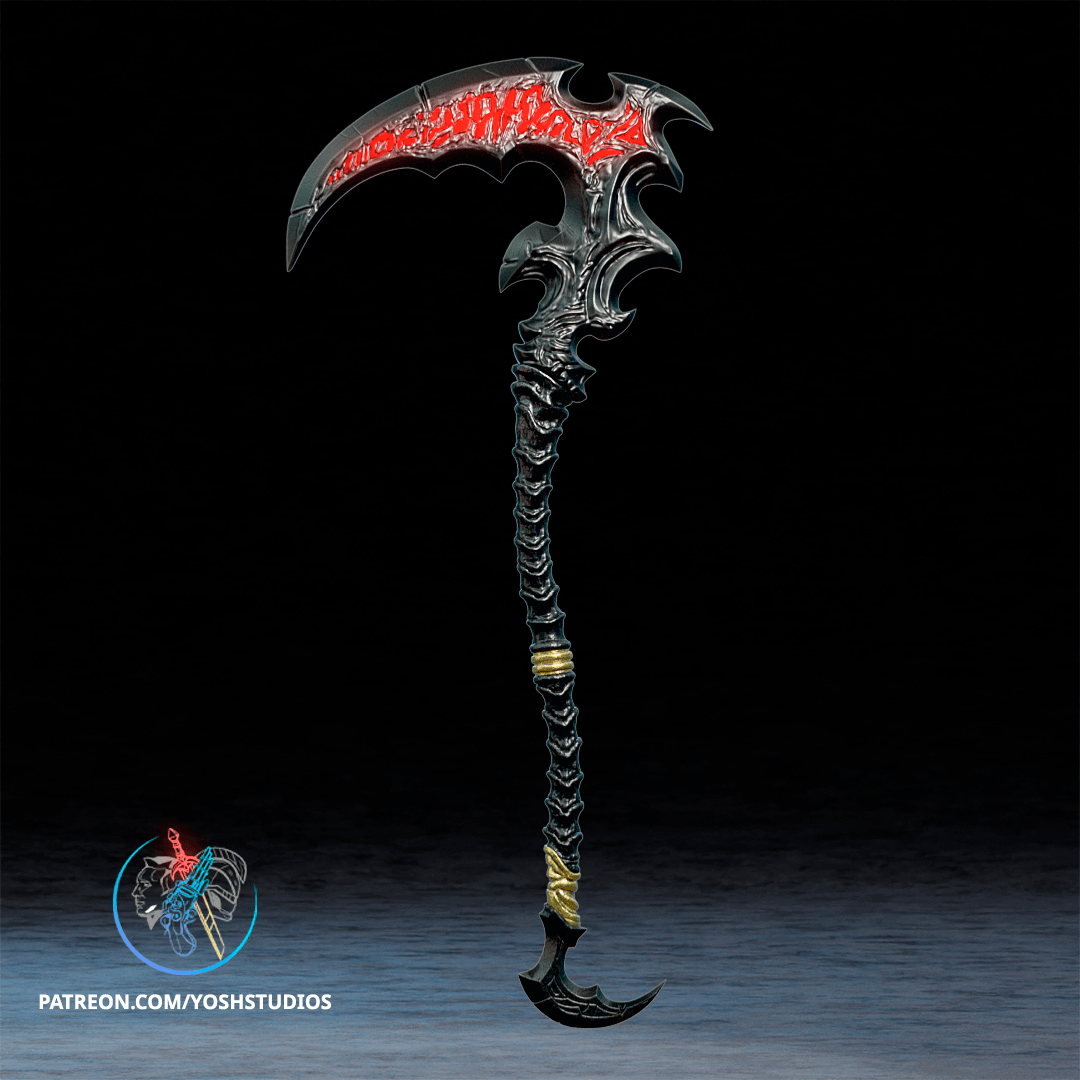 Death Knight Scythe 3D Printer File STL 3d model