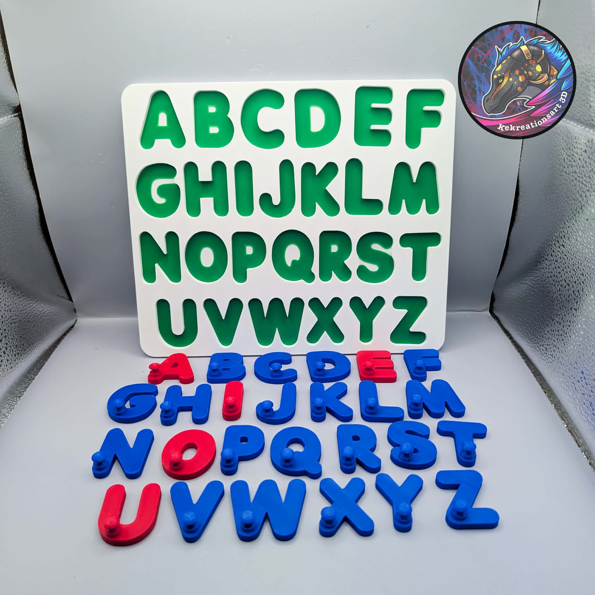 Alphabet Letter Board Puzzle 3d model
