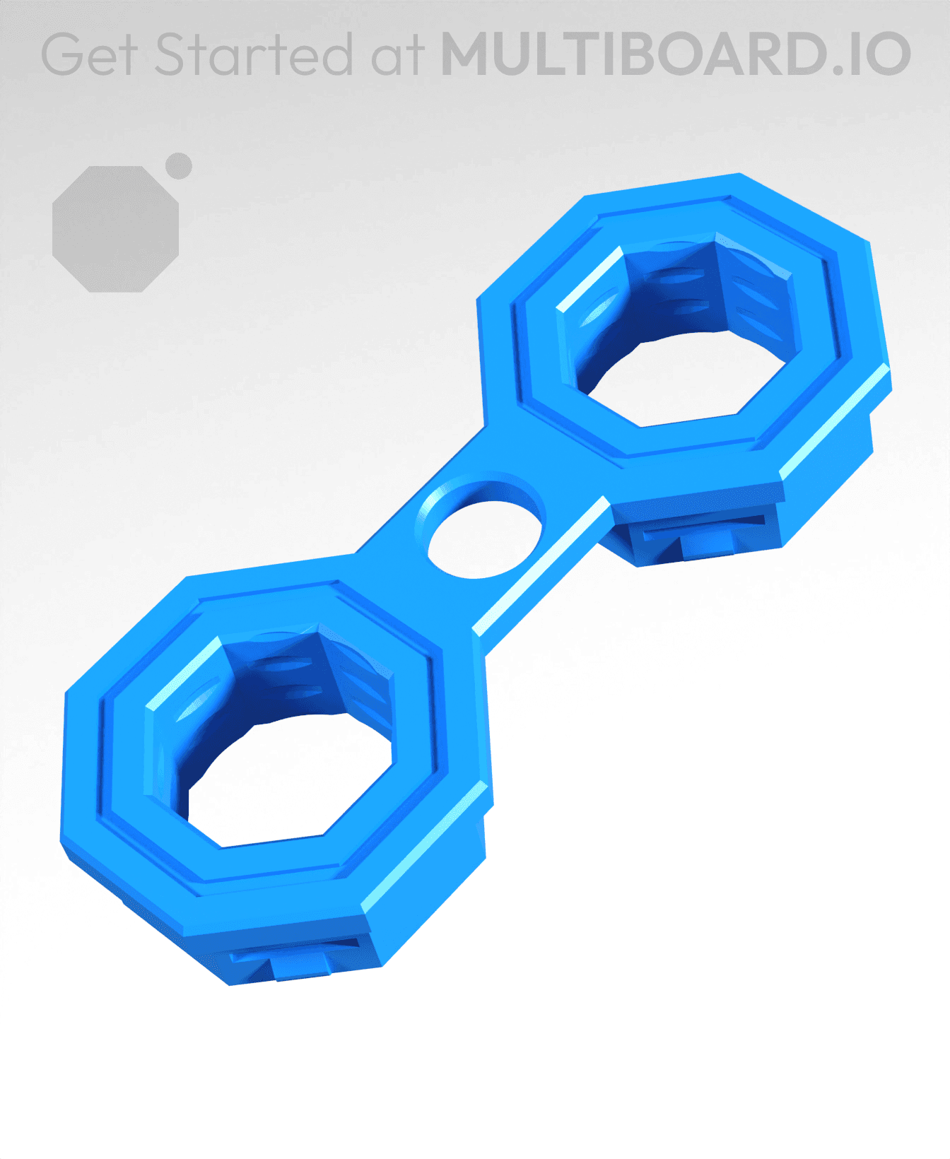 Diagonal Raised Snap 3d model