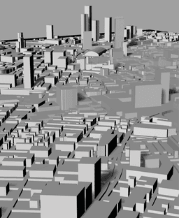MANCHESTER, Skyline 3d map 3d model