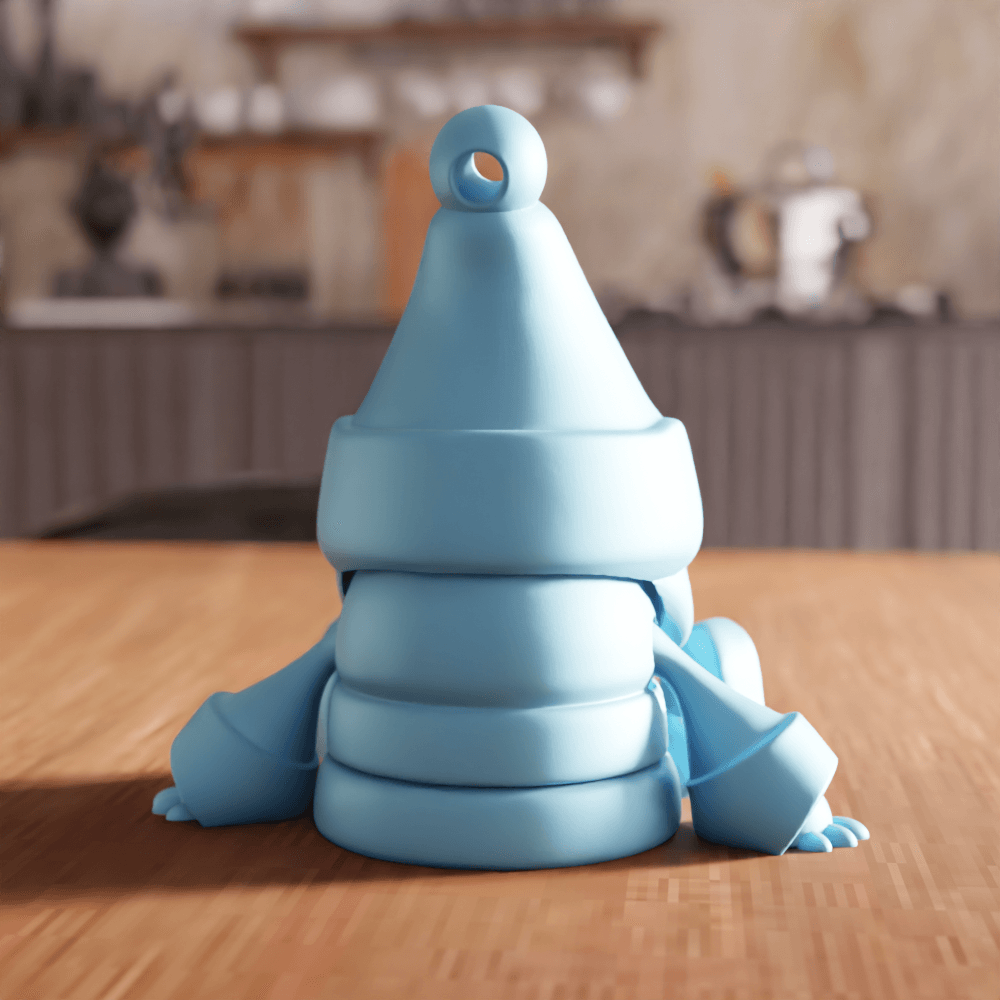 Santa Claus Figure Keychain 3d model