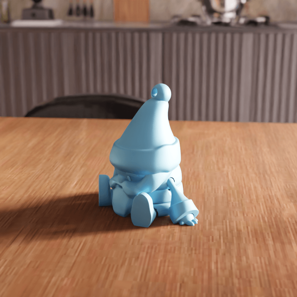 Santa Claus Figure Keychain 3d model