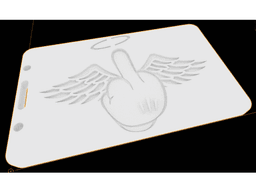 Flying F*ck ID Holder 3d model