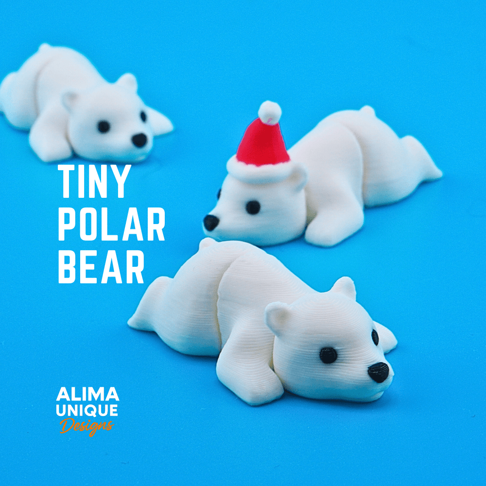 Bonus Design - Tiny Polar Bear 3d model