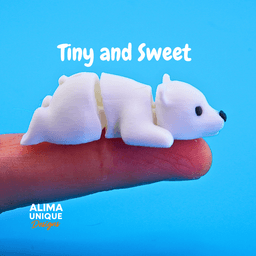 Bonus Design - Tiny Polar Bear 3d model