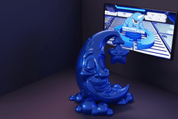 Lua e estrela cartoon.stl 3d model