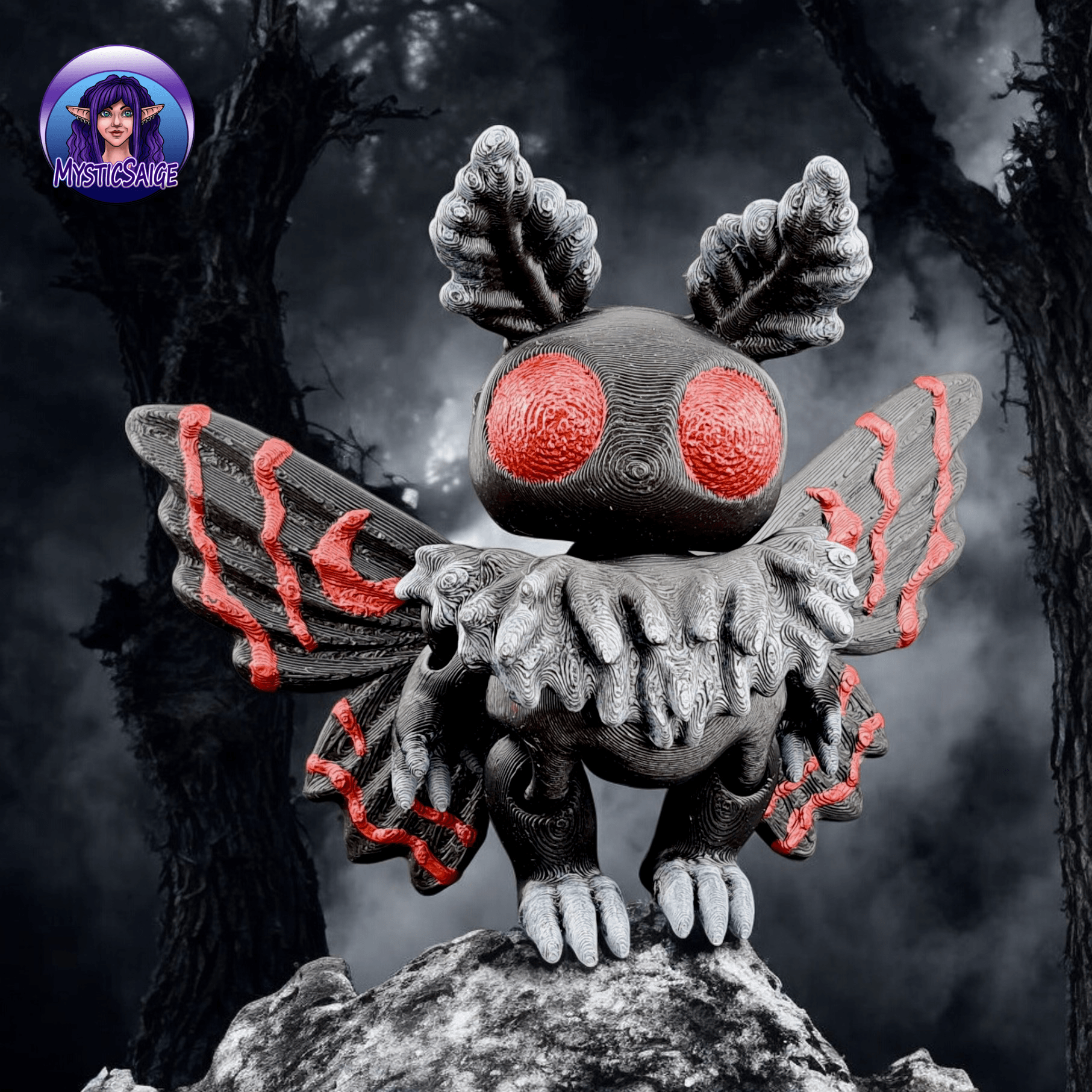 Chibi Cryptids - Mothman 3d model