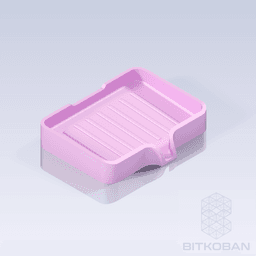 Soap & Sponge Holder with Drainage 3d model
