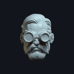 Dex v5 Action Figure Head 3d model