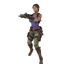Sheva Post Apocalypse Female Warrior v2.0 3d model
