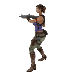 Sheva Post Apocalypse Female Warrior v2.0 3d model