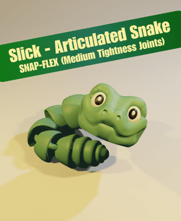 Slick - Articulated Snake Snap-Flex Fidget (Medium Joints) 3d model