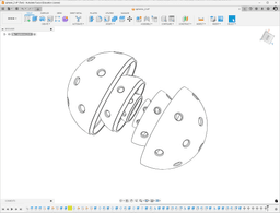 Perforated concentric balls 3d model