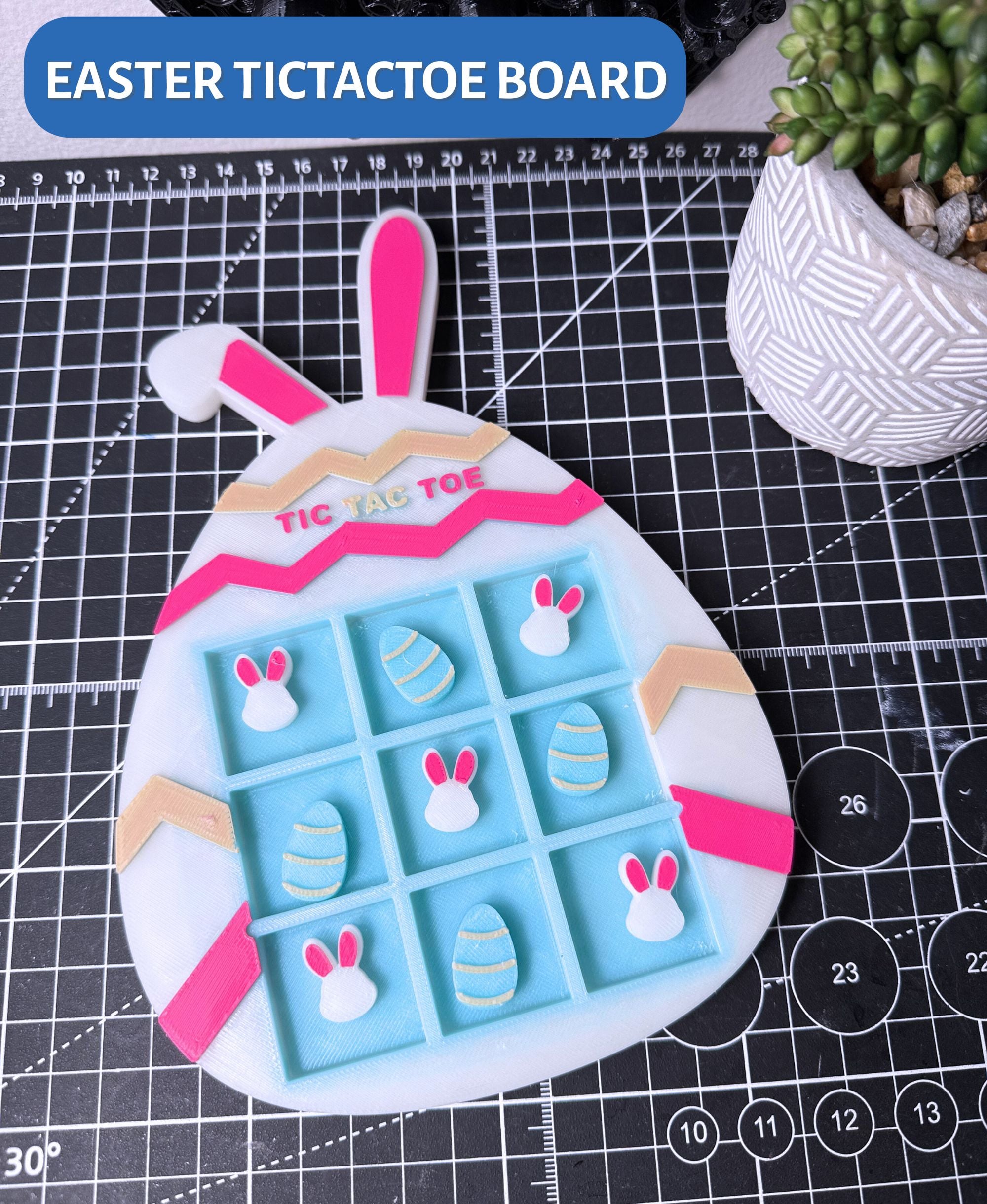TicTacToe EasterBunny Egg 3d model