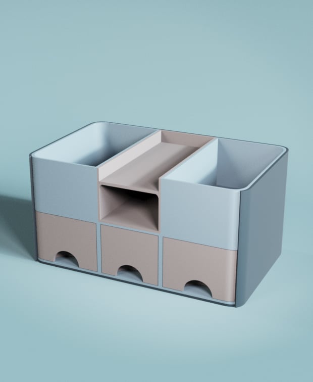 Desk Organizer Middle Child 3d model