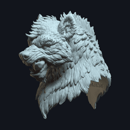 Talon v2 Action Figure Head 3d model