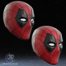Spider-Pool Helmet 3D Printer STL File 3d model