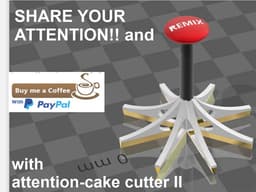 attention-cake cutter II 3d model