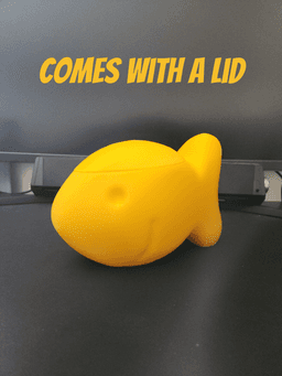 Gold Fish Snack Bowl 3d model
