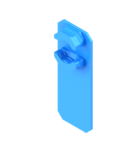 6.25 mm - Single Snap (DS Part A) - Small Command Strip Mount 3d model