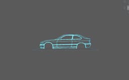 BMW - E36 Compact Wall Art 3d model