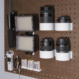 Camera Lens Holders // Peg Anything 3d model