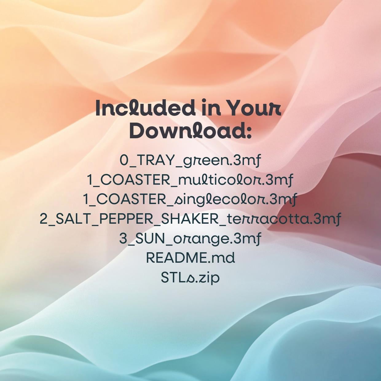 Sundowner Coaster Set 3d model