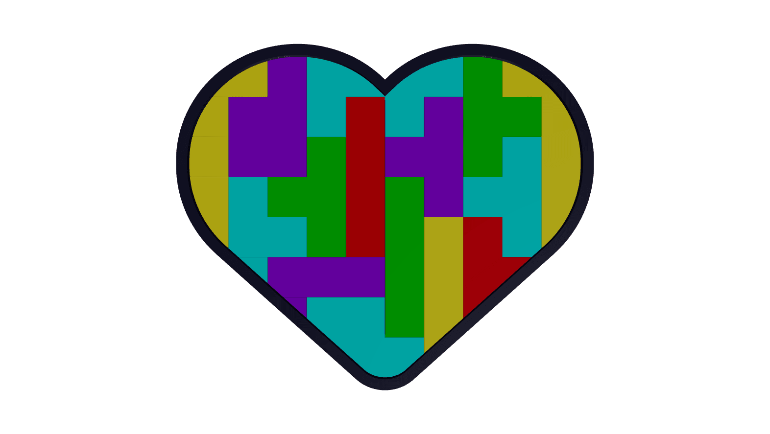 Heart Puzzle 3d model