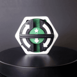 Hextraction Gauss Cannon Spinner 3d model