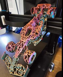 Printed on my Artillery Sidewinder X1 at 125% scale and 20hours to print at a .2mm layer height. I was using some random color changing silk PLA by Isanmate and I am pretty happy how it turned out. Thanks for the great model, awesome job. 3d model