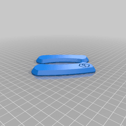 Dummy drop knife + grips 3d model