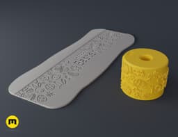 Texture Rollers โ Easter Patterns 3d model