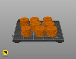 Texture Rollers โ Easter Patterns 3d model