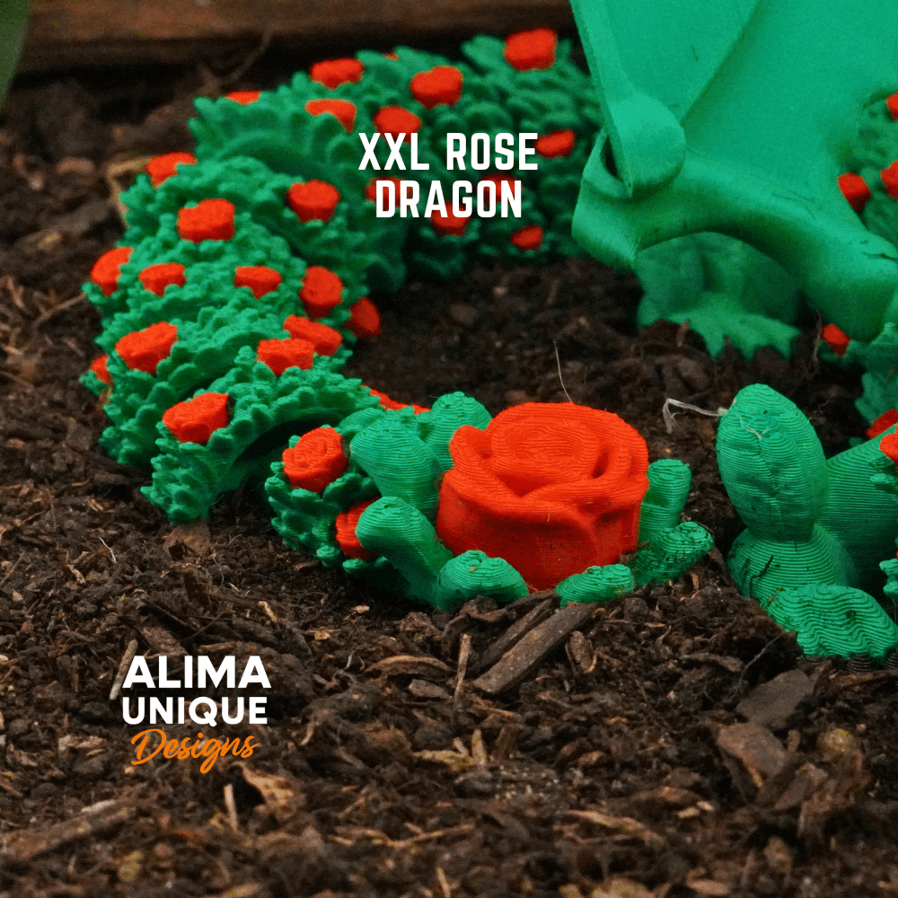XXL Rose Dragon 3d model