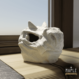 Tyrunt Skull - Solid & Hollow 3d model