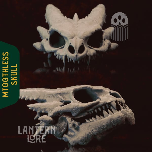 Toothless Skull (Pre Supported) 3d model