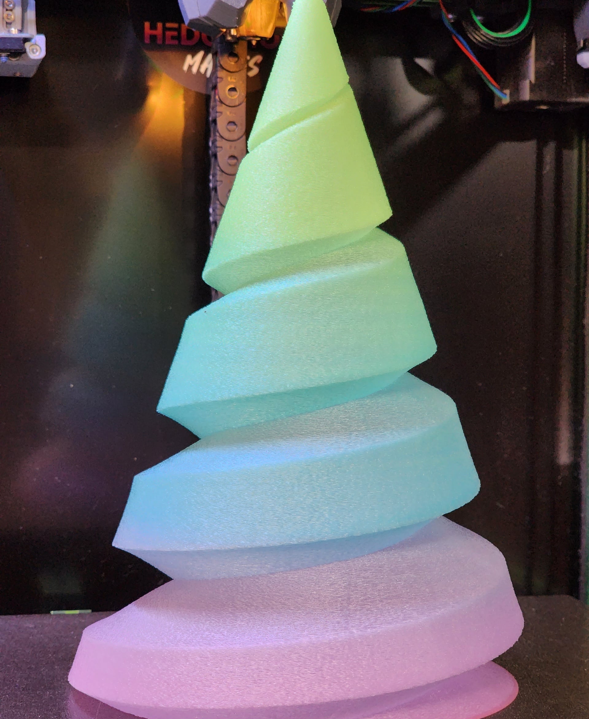 Polymaker Luminous PLA in Fuzzy Vase Mode!