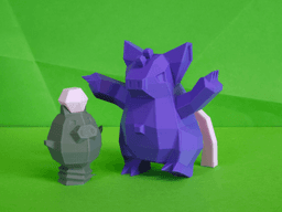 Spoink Low Poly Pokemon 3d model