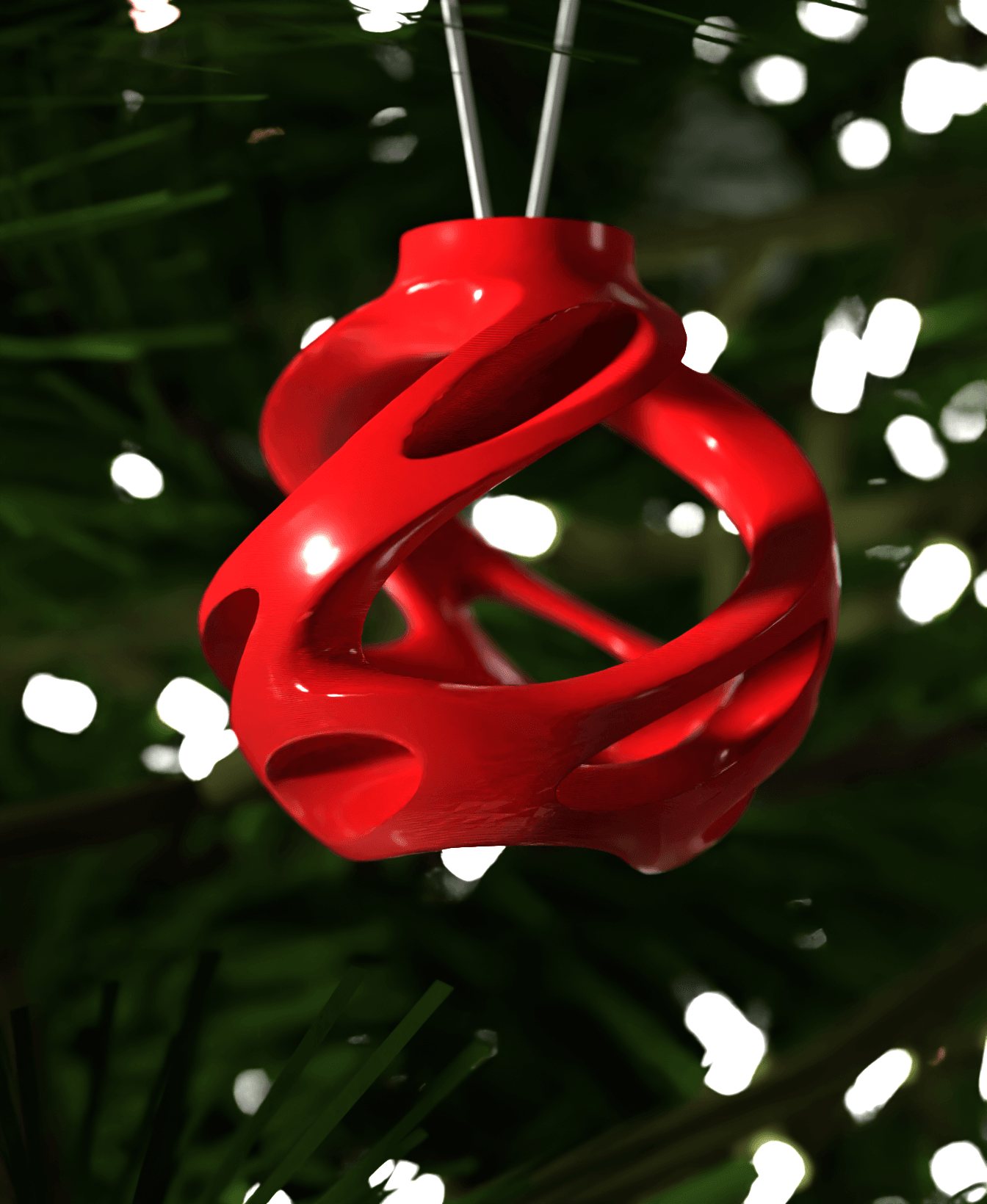 Christmas Ornament Twinkle Twists 002 3d model